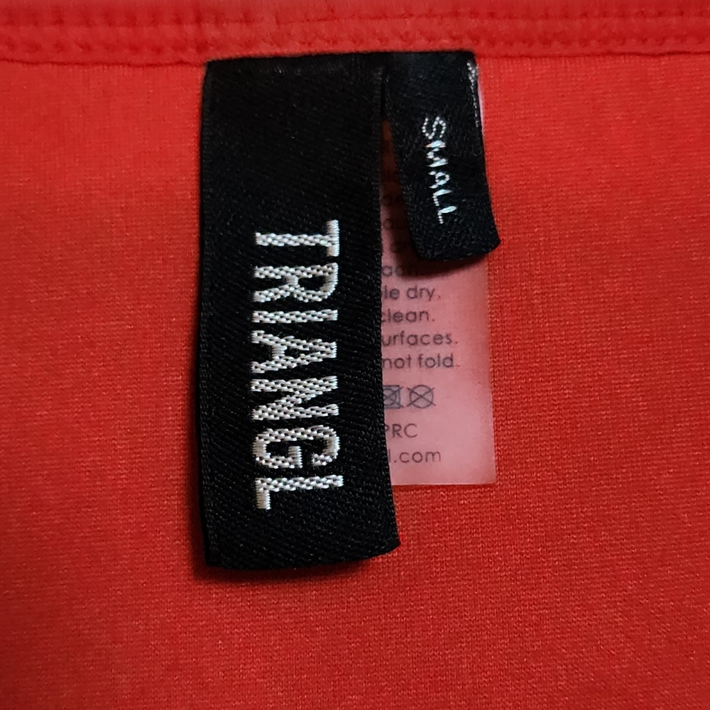 Triangl red orange neoprene bikini bottom Women's size small - Picture 6 of 10